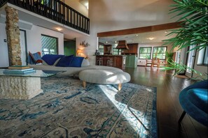 TV, fireplace, offices