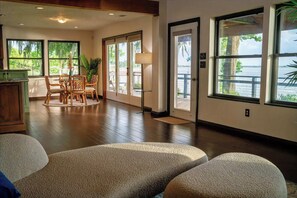TV, fireplace, offices - Navigate Stays one-of-a-kind Waterfront Retreat (Baytown)