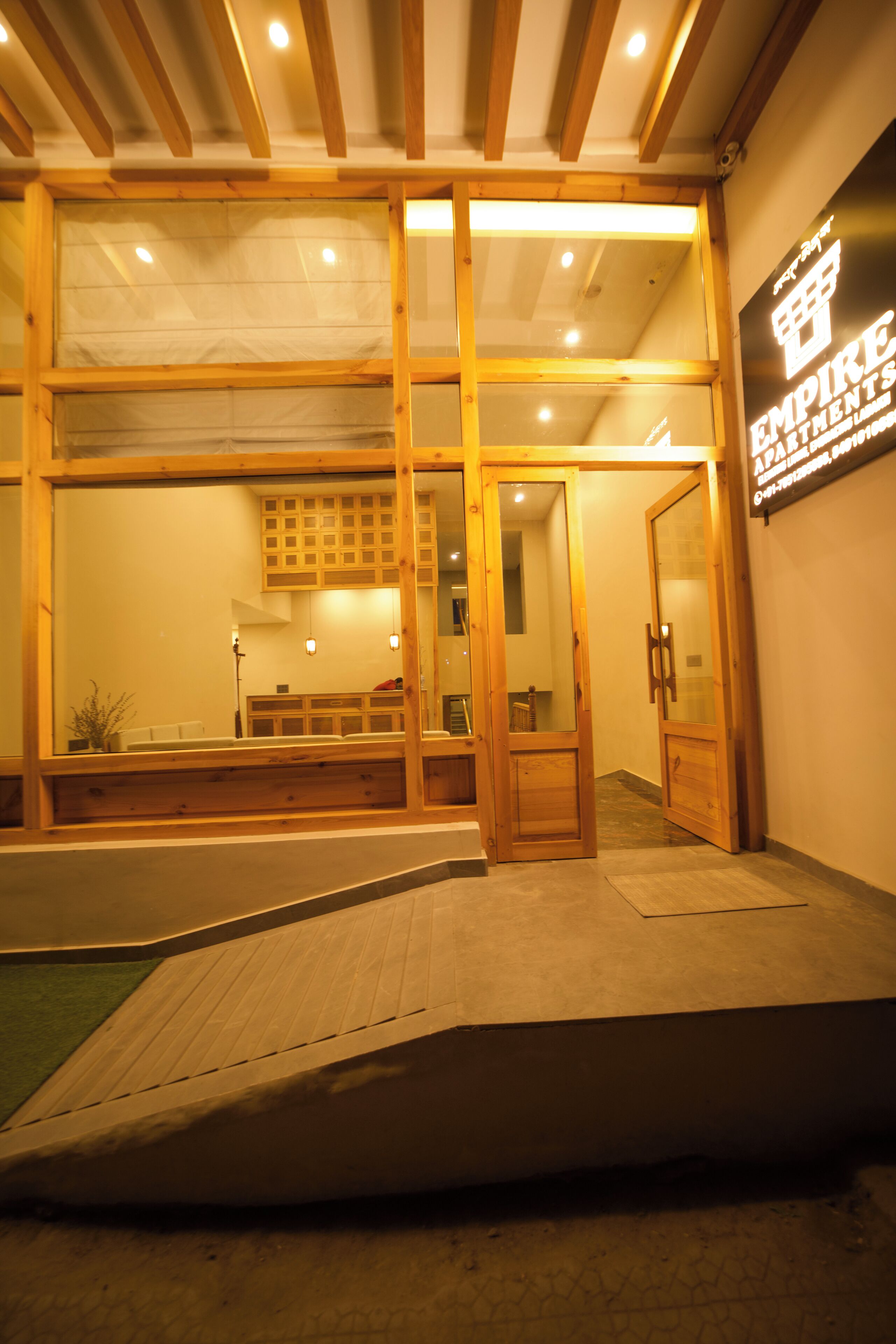 Voorkant van accommodatie