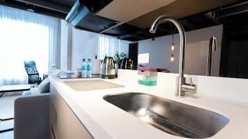 Maisonette, 1 Queen-Bett und Schlafsofa | Eigene Küche