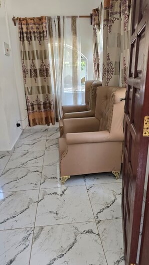 Standard Apartment, 1 King Bed, Pool View | Terrace/patio - Manyatta Azure Boutique Hotel (Diani Beach)