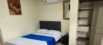 Cozy one-bedroom apartment with air conditioning in Puerto Colombia