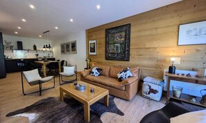 Living area - Apartment in Areches With Large Terrace (Beaufort)