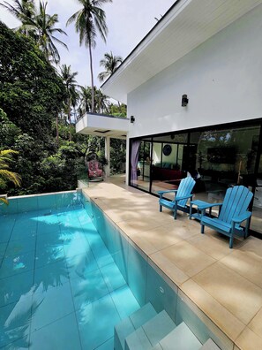 Terrace/patio - Villa Blue Vanilla - 2BR Modern Villa/private Pool in amazing Ko Samui (Ko Samui District)