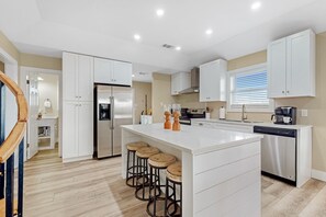 House, Multiple Beds (When Pigs Fly Beach House) | Private kitchen | Oven, toaster - When Pigs Fly Beach House (Gulf Shores)