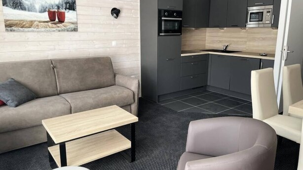 Living area - Studio for 6 People (Eaux-Bonnes)