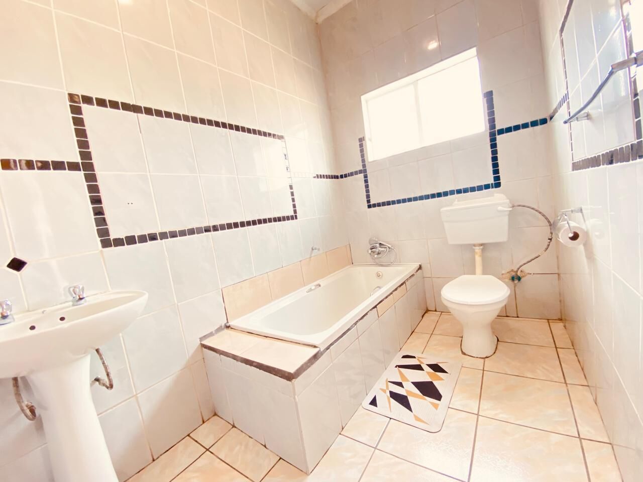 Towels, soap, toilet paper