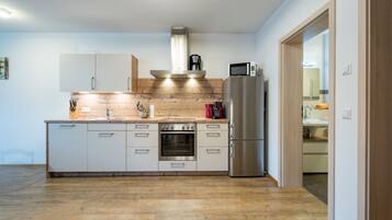 KĂŒhlschrank, Mikrowelle, Ofen, Herdplatte