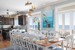 Dining - Angel's Rest, 5 BR, 5.5 BA, Oceanfront with Game Room (Emerald Isle)