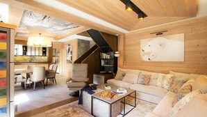 Living area - Chalet in Venosc With Hot Tub & Sauna (Les Deux Alpes)