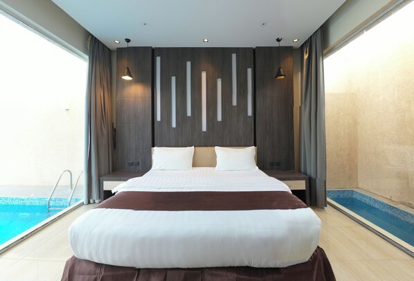 Stuga Deluxe - lanai - utsikt mot trädgården | Gratis wi-fi