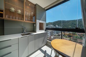 Blick von der Unterkunft