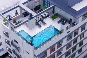 Aerial view - Apartamento alto padrão com piscina (Bombinhas)