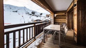 Outdoor dining - Apartment in La Toussuire Ski-in/ski-out (Fontcouverte-la-Toussuire)