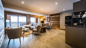 Living area - Apartment in La Toussuire Ski-in/ski-out (Fontcouverte-la-Toussuire)