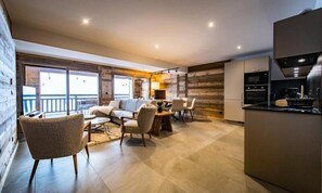 Living area - Apartment in La Toussuire Ski-in/ski-out (Fontcouverte-la-Toussuire)