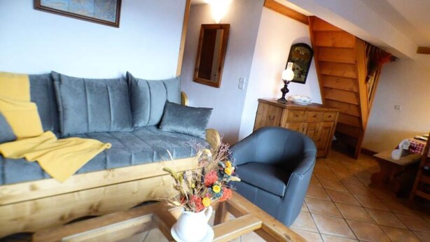 Living area - 4-room Apartment Les Saisies Bisanne 1500 10 People (Villard-sur-Doron)