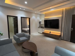 Blackout curtains, iron/ironing board, free WiFi