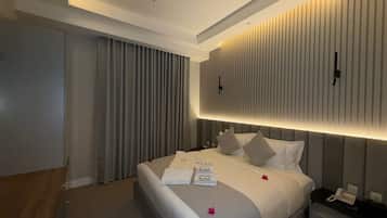 Luxe suite | Verduisterende gordijnen, een strijkplank/strijkijzer, gratis wifi