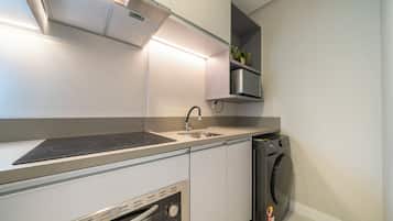 Familie appartement, balkon, uitzicht op de stad | Wasservice