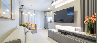 Aluguel flat alto padrão com piscina