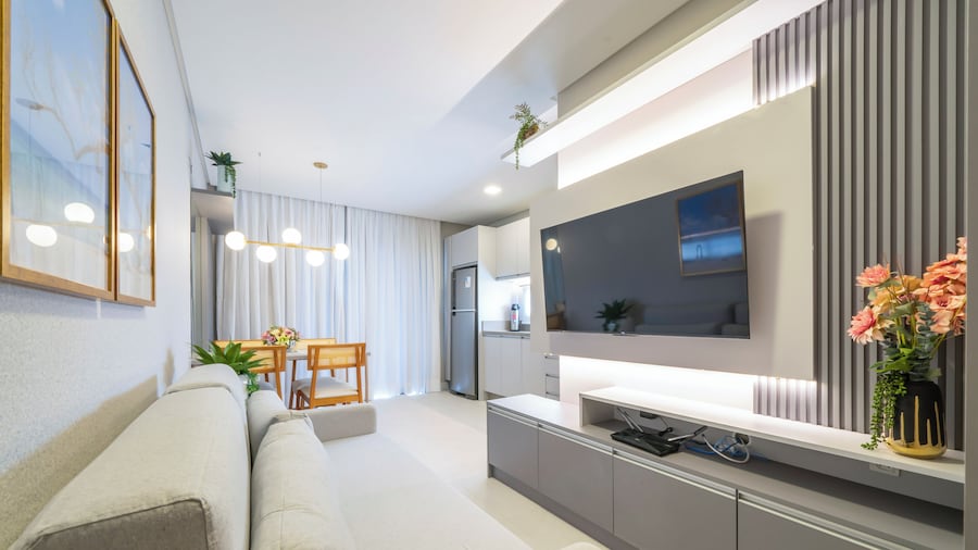 Aluguel flat alto padrão com piscina