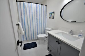 Hair dryer, towels - Oceanfront, 5 Stars GentleWinds.Com 2 Bed,2 Bath. Unit C-3. Premier Host. (Christiansted)
