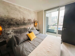 1 bedroom, iron/ironing board, WiFi, bed sheets - HOM I Parking Cowork Urbano Piscina Parque Almagro (Santiago)