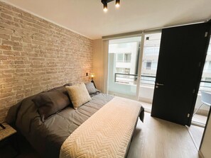 1 bedroom, iron/ironing board, WiFi, bed sheets - HOM I Wifi Parking SmarTv CentroVida Metro Almagro (Santiago)