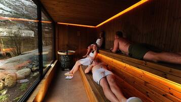 Een bubbelbad, een stoombad