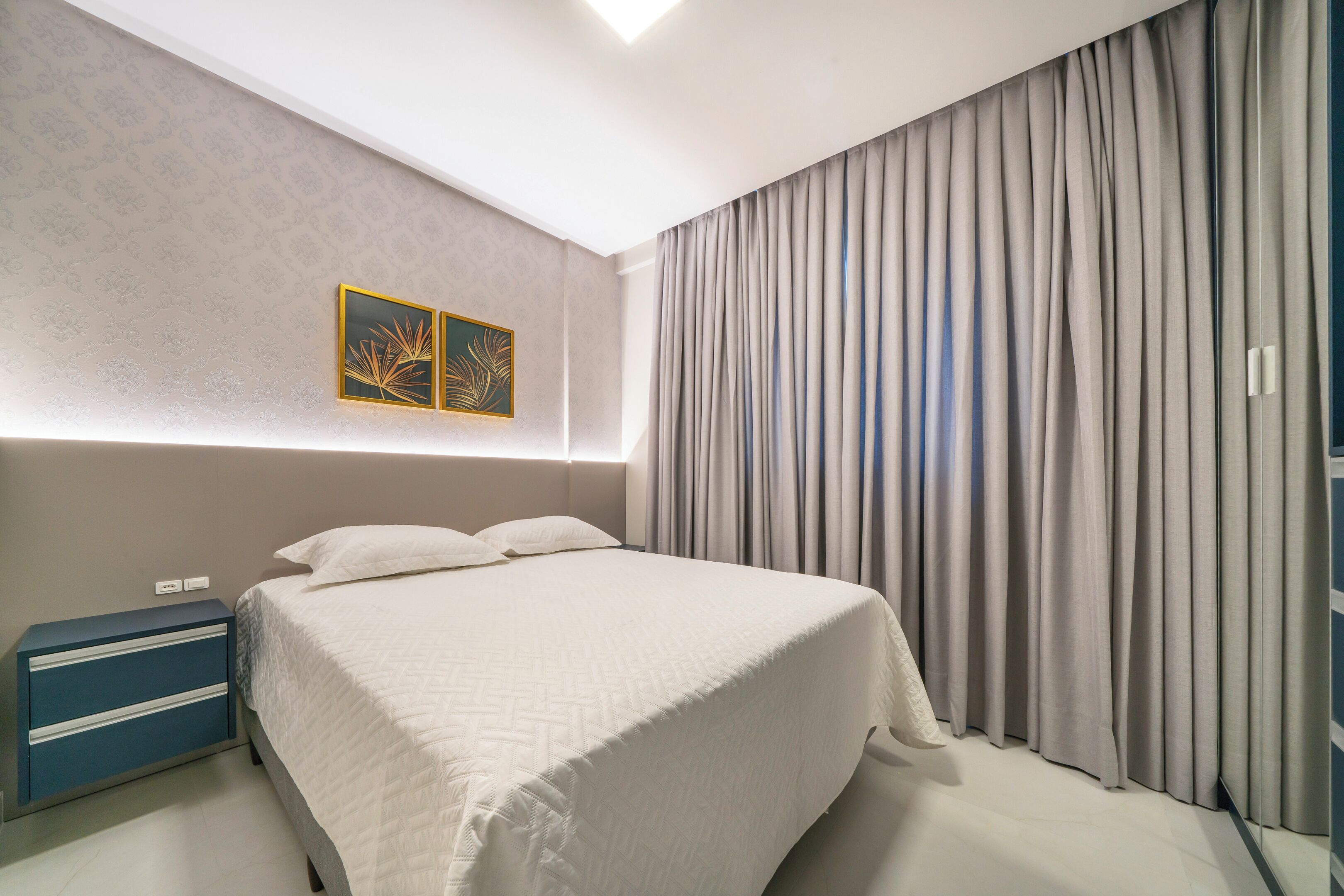 Apartamento luxo, varanda coberta, vista para a cidade | Wi-Fi de cortesia