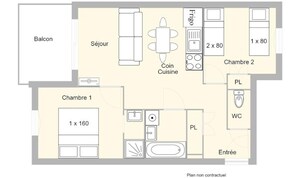 Floor plan - Apartment Near Les Saisies With Pool (Villard-sur-Doron)