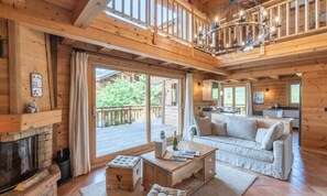 Fireplace - Chalet in Alpe D'huez Near Ski Slopes (Huez)