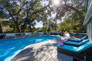 Una piscina riscaldata