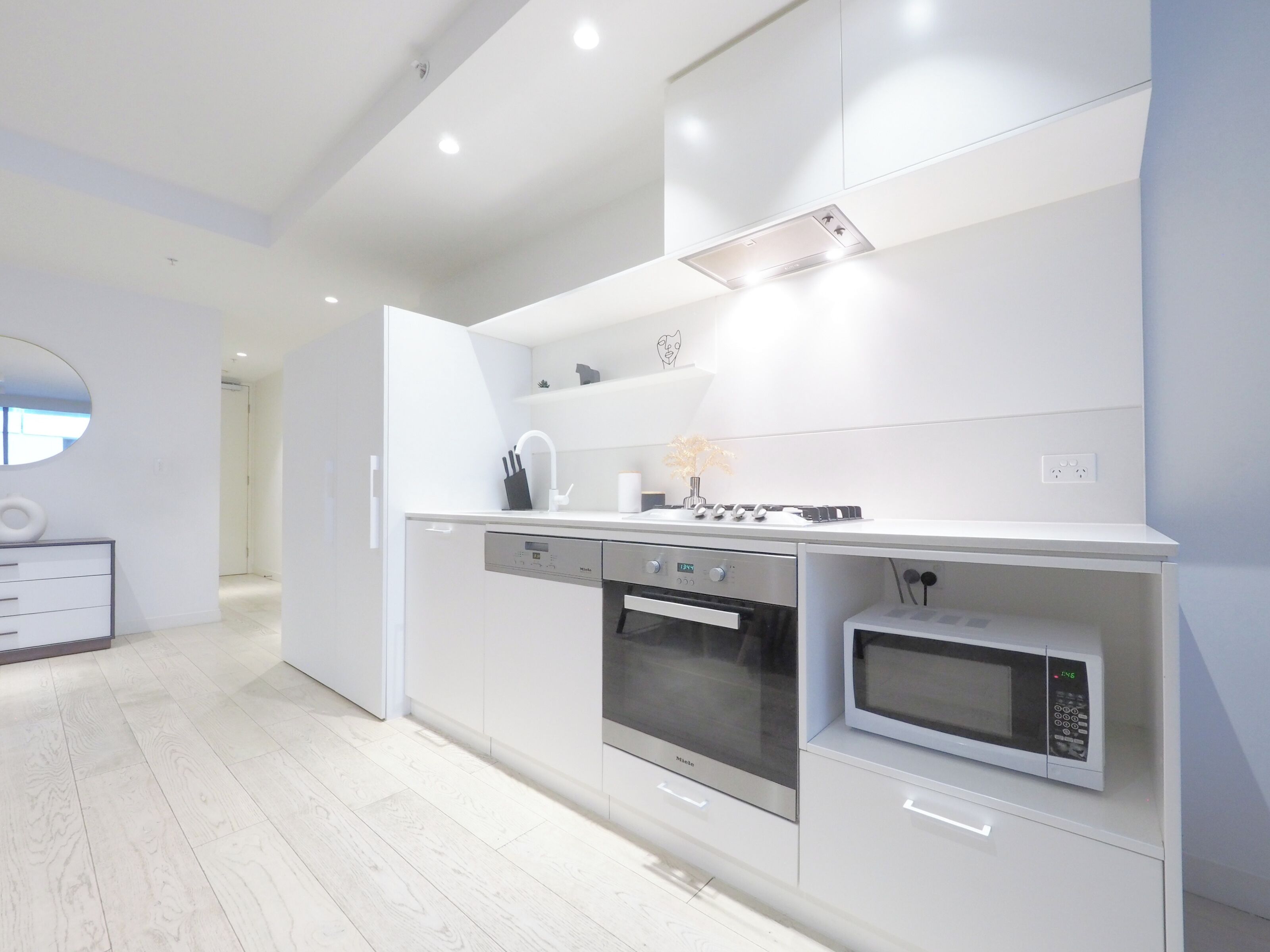 Oven, stovetop, dishwasher, toaster