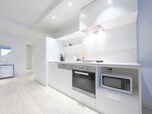Oven, stovetop, dishwasher, toaster