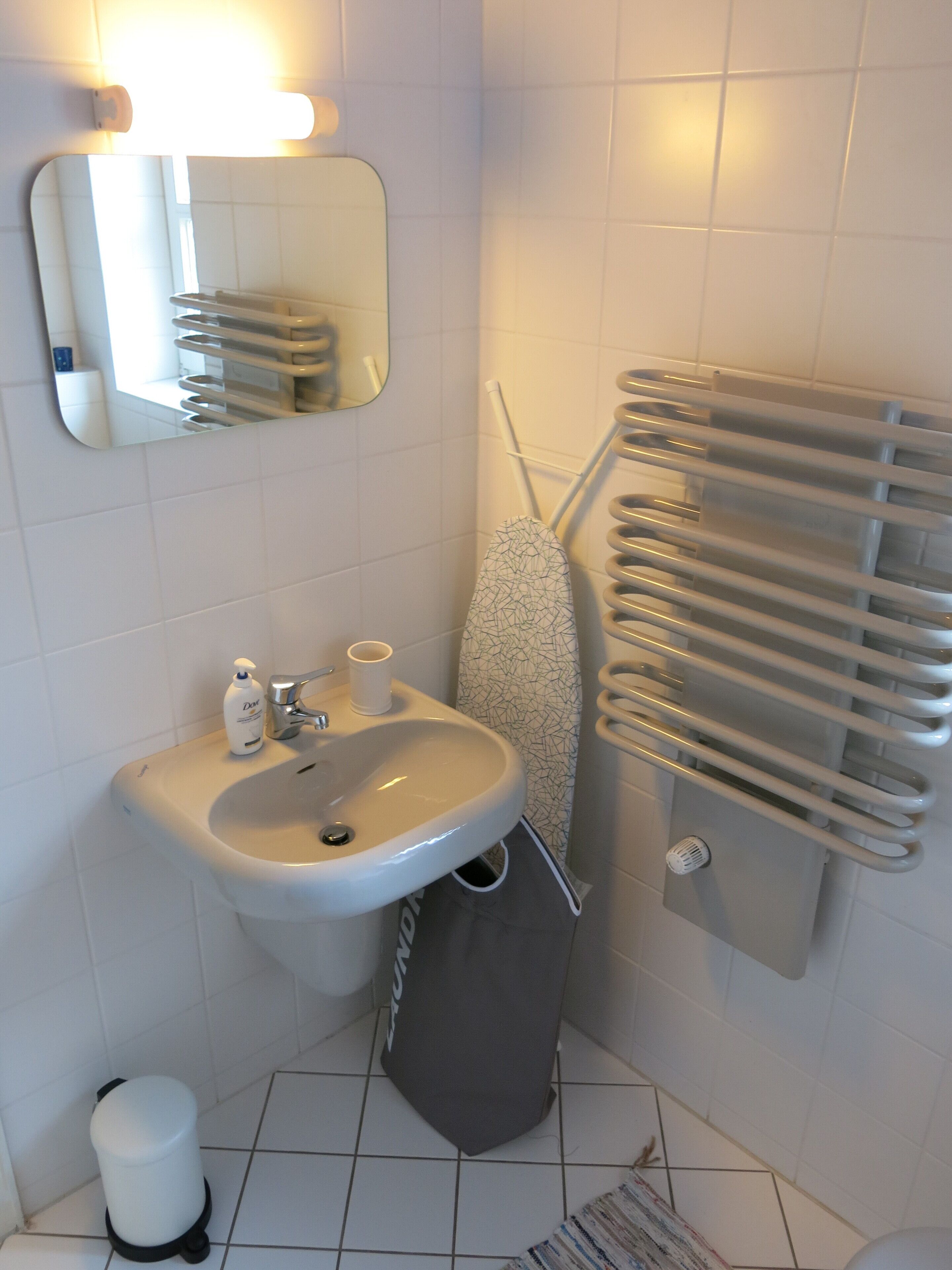 Bruser, hårtørrer, håndklæder, Sæbe