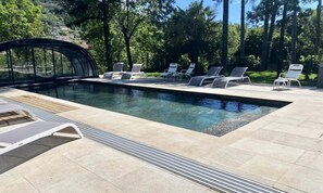 Outdoor pool - Ecolodge Gite 2 Bedrooms 4 People (Saint-Affrique)