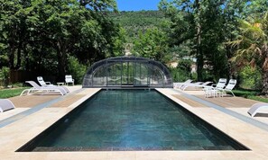 Outdoor pool - Ecolodge Gite 2 Bedrooms 4 People (Saint-Affrique)