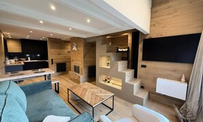 Living area - Apartment in Valberg Near Ski Slopes (Peone)