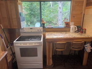 Private kitchen - The blue star cabin. buffalo national park. (Ozone)