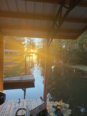 Vue depuis lâhĂ©bergement