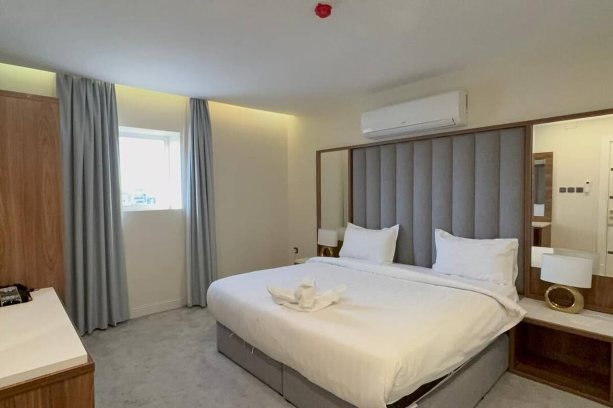 Deluxe-huoneisto | Pimennysverhot, ilmainen Wi-Fi