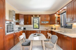 Fridge, microwave, oven, dishwasher - Villa Xenia - Three Bedroom Villa, Sleeps 6 (Karavados)