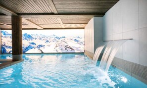 Piscine extérieure, piscine chauffée