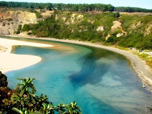 Vlak bij het strand