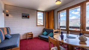 Living area - Apartment in Les Coches Near Ski Slopes (La Plagne-Tarentaise)