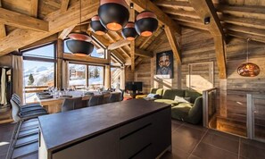 Dining - Apartment in Alps With Sauna and Ski Access (Fontcouverte-la-Toussuire)