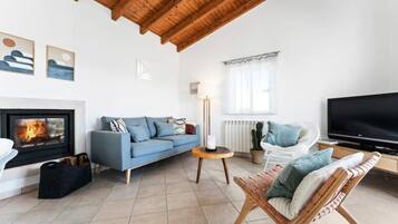 Apartment | Living area | Fireplace