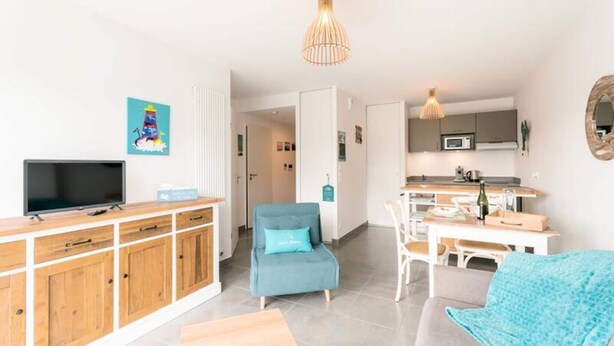 Living area - Apartment Near Grande Plage de Carnac (Carnac)